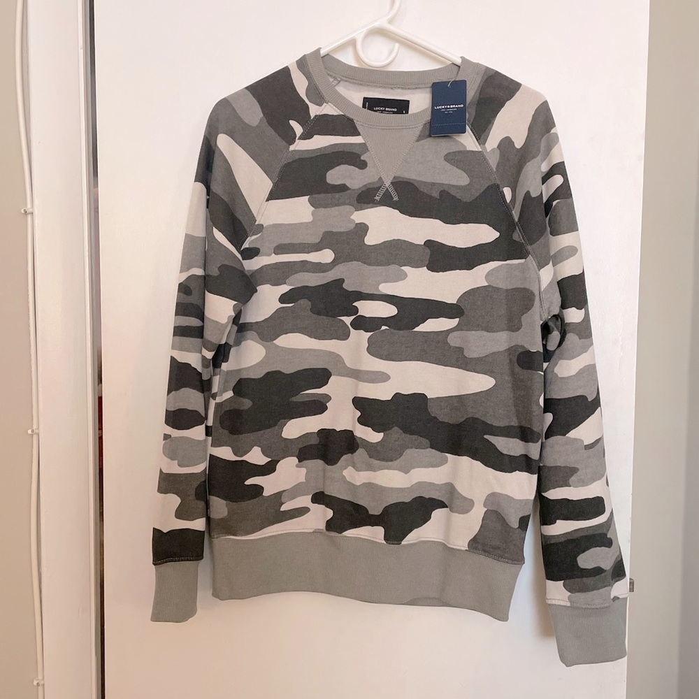 Lucky Brand Camouflage Crewneck Sweater - Size S